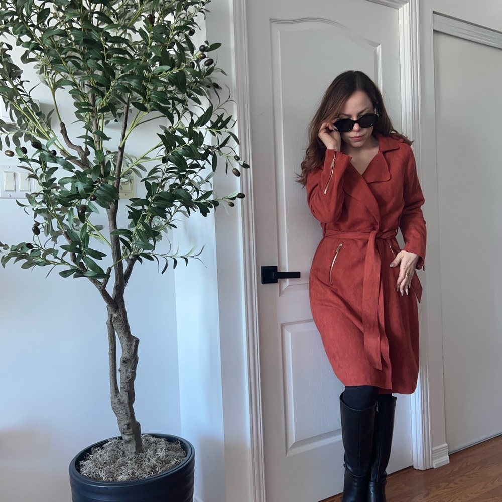 Tahari Rust Red Jacket